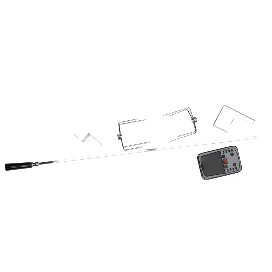 Set für Gasgrill mit 2 Spießgabeln