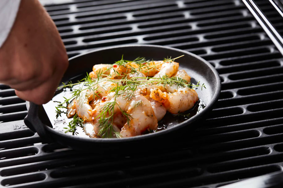 Gusseisen Grillpfanne mit Bambusuntersetzer - Image 8