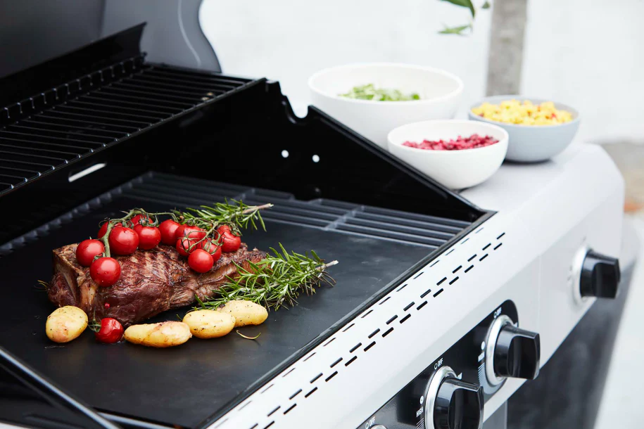 Satz von 2 Premium Grillmatten Schwarz 40x33cm - Image 4
