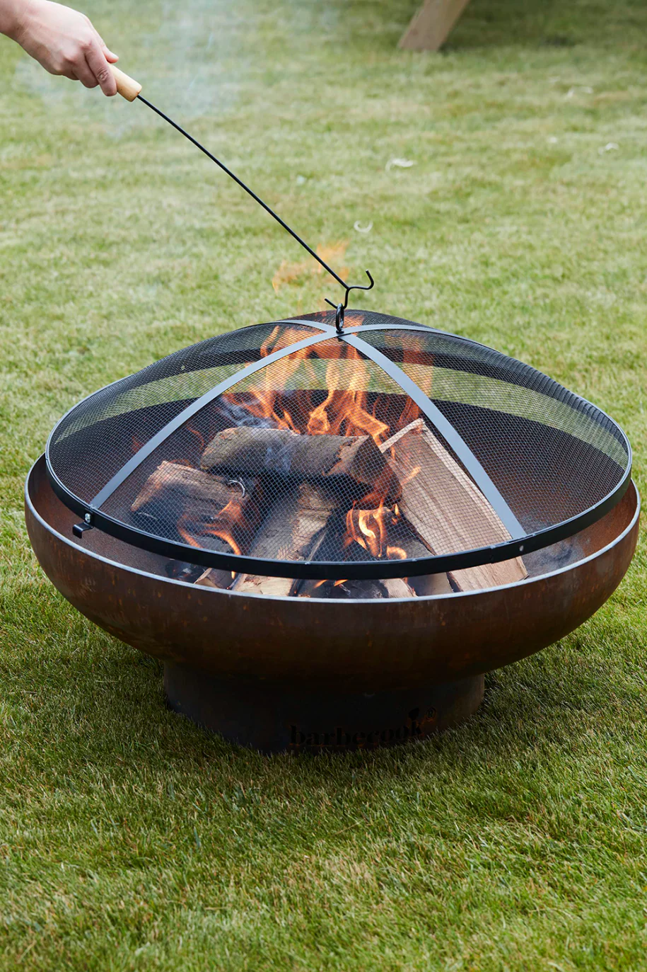Funken-Schirm aus Stahl schwarz 62cm - Image 4