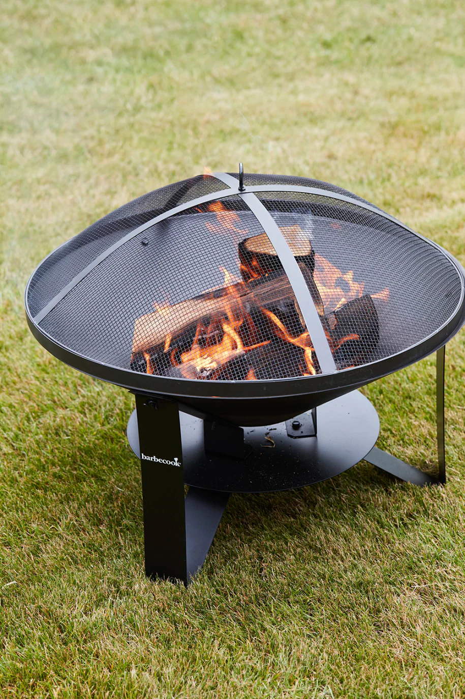 Funken-Schirm aus Stahl schwarz 62cm - Image 6