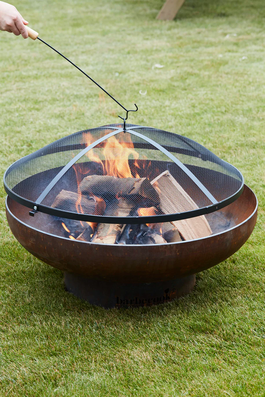 Funken-Schirm aus Stahl schwarz 62cm - Image 8