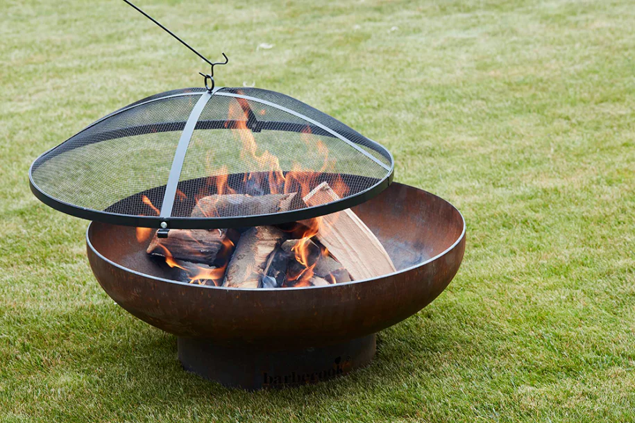 Funken-Schirm aus Stahl schwarz 75cm - Image 9